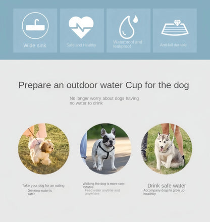 Portable Dog Water Bottle with Storage Food and Water Container